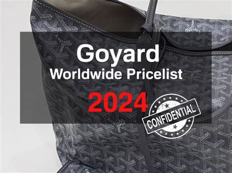 goyard prices 2024